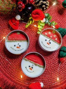 Sójová svíčka Sněhulák