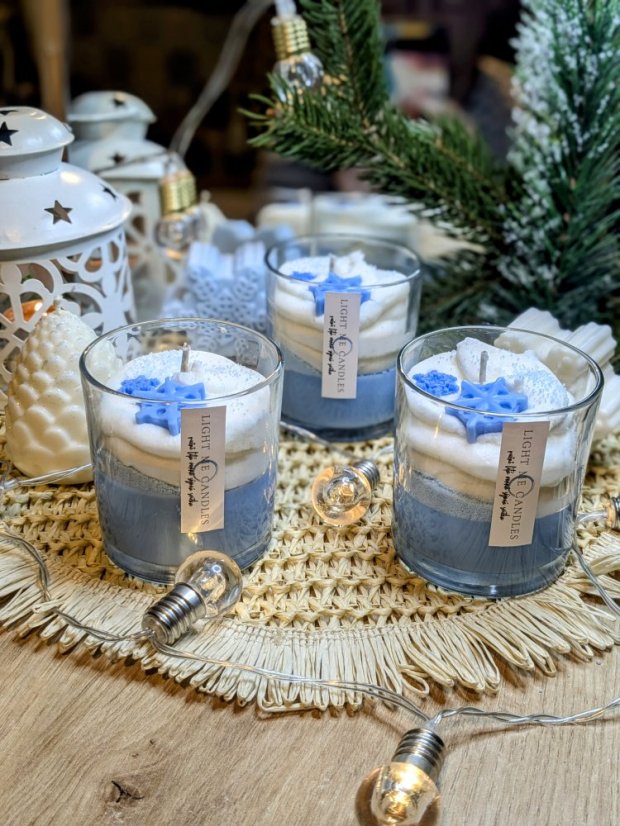 Sójová svíčka První Sníh I Vůně: bergamot, kokos, vanilka