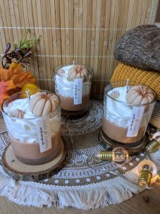 Sójová svíčka Pumpkin Spice Latte | Vůně: dýně a hřebíček, káva, vanilka