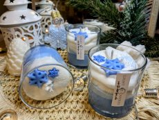 Sójová svíčka První Sníh I Vůně: bergamot, kokos, vanilka