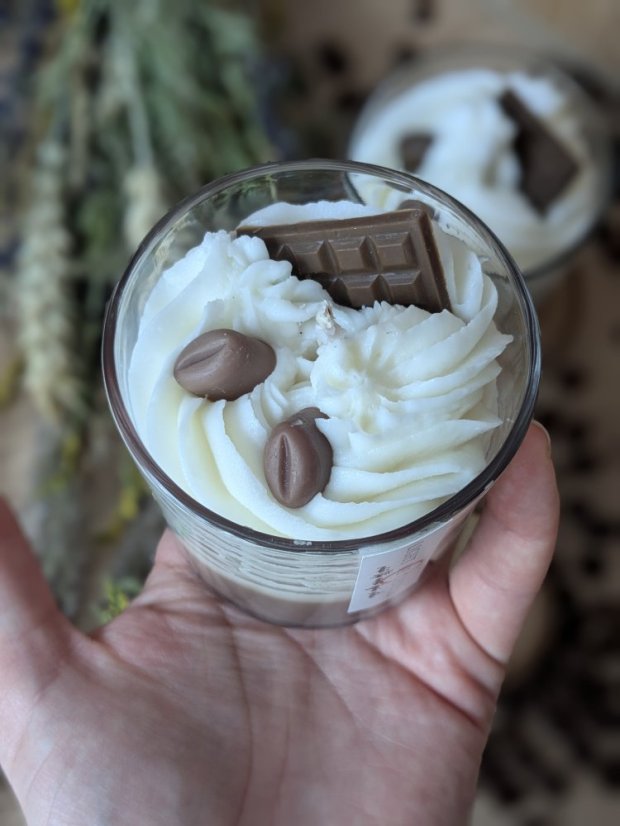 Sójová svíčka Morning routine | Vůně: káva, čokoláda, vanilka, kokos