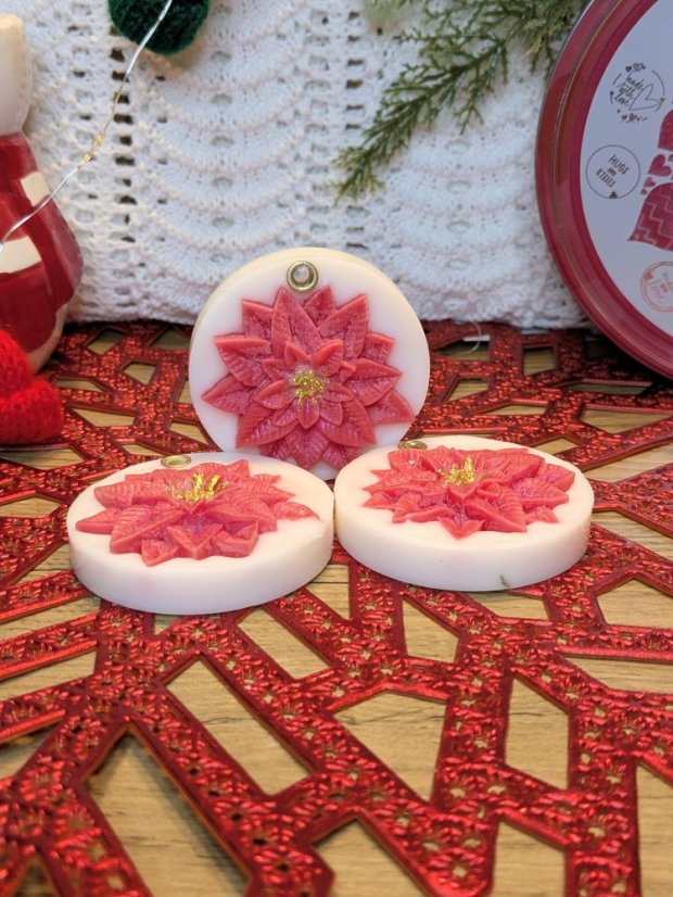 Vánoční závěsná dekorace - Typ dekoru: Růžový panáček 