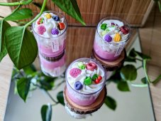 Sójová svíčka dezert | Vůně: pomeranč, santalové dřevo, bergamot, malina