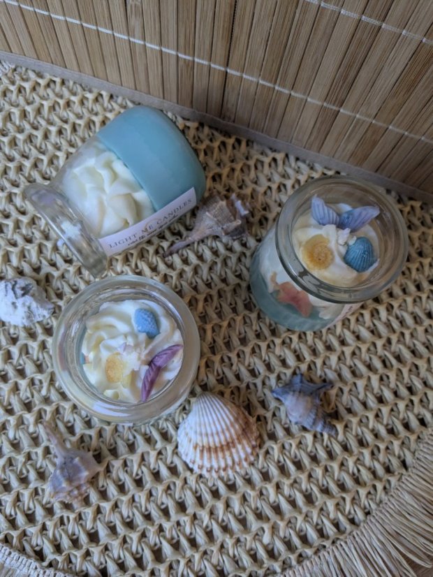 Sójová svíčka Laguna | Vůně: kokos a jasmín - Objem: 60 ml