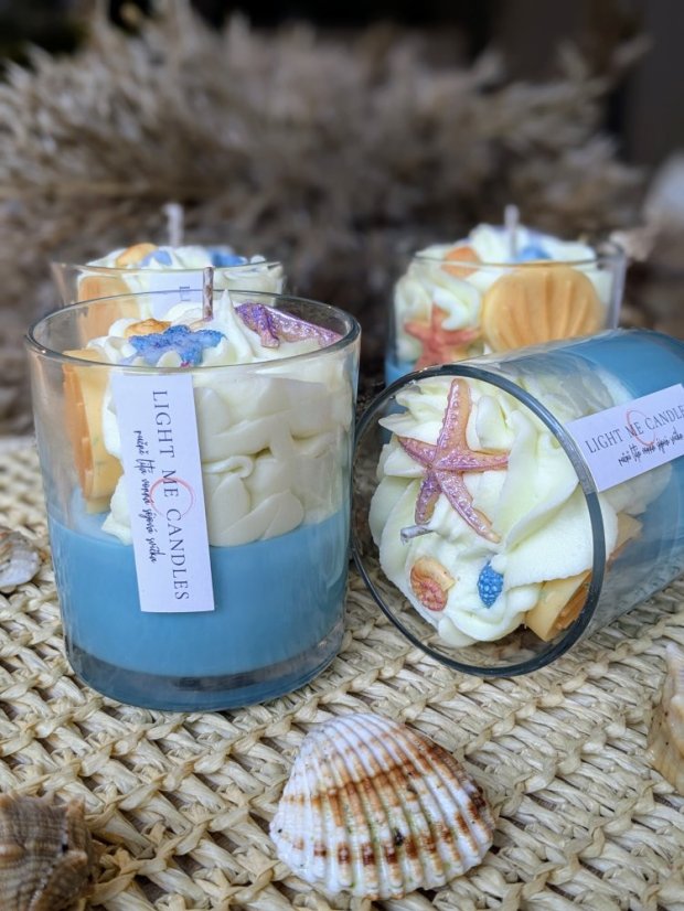 Sójová svíčka Laguna | Vůně: kokos a jasmín - Objem: 60 ml