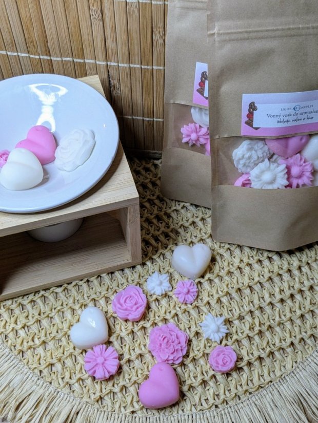 Sójový vonný vosk | Vůně: káva, čokoláda,  malina - Hmotost: 50 g