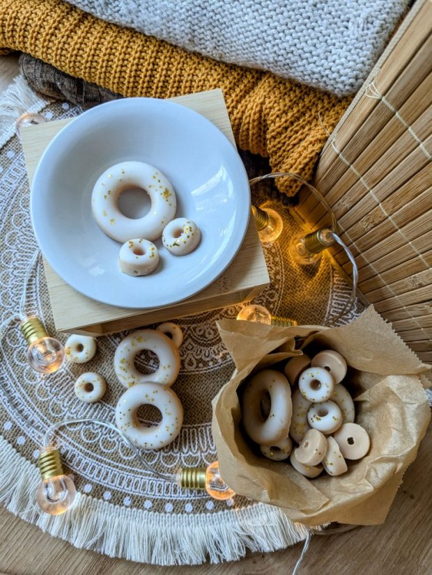 Sójový vonný vosk Vanilkový Donut | Vůně: vanilka