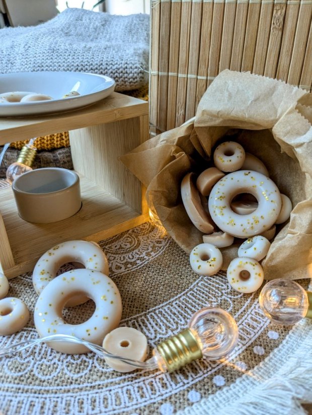 Sójový vonný vosk Vanilkový Donut | Vůně: vanilka